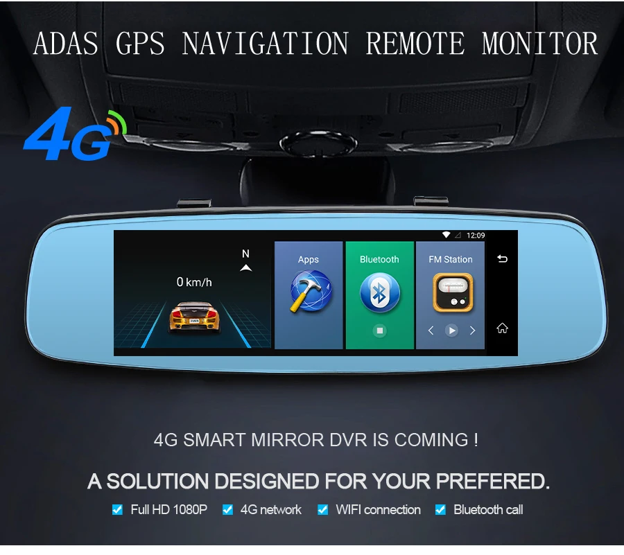 

Dash Cam 4G Special Mirror Car DVR Camera Android 5.1 with GPS DVRs Automobile Video Recorder Mirror Camera Car Driving Recorder