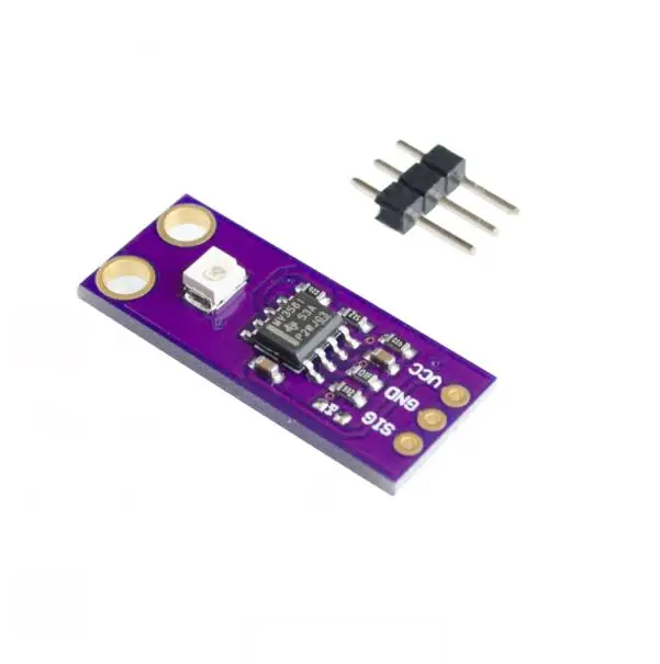 GUVA-S12SD УФ модуль датчика обнаружения S12SD светильник датчик Diy Kit электронный модуль платы блока программного управления 240nm-370nm для Arduino