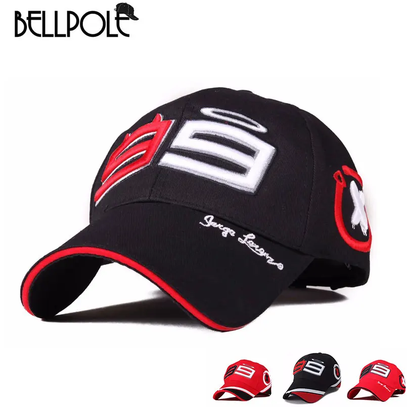 

BellPole F1 MOTO GP DEKTON Jorge Lorenzo 99 Cap Baseball Cap Cotton Sports Motorcycle Racing Baseball Caps Gorra Sport Hat