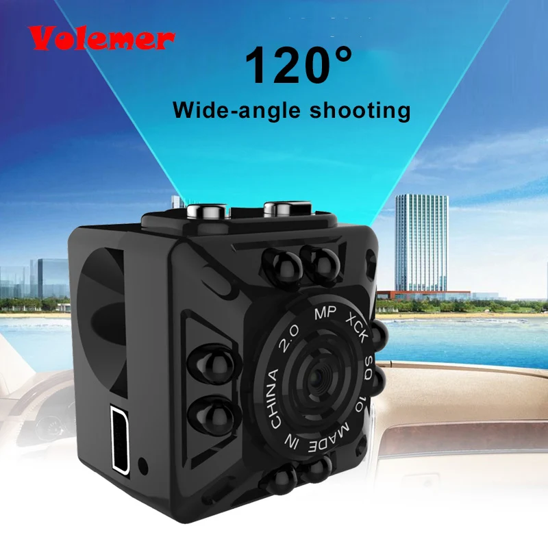 Volemer SQ10 Mini HD 1080P Camera Active DV Motion Detection Night Vision Camera Mini Camcorder