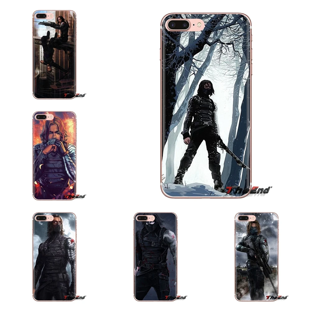 

Soft Transparent Cases Covers For Huawei Mate Honor 4C 5C 5X 6X 7 7A 7C 8 9 10 8C 8X 20 Lite Pro winter soldier Captain America