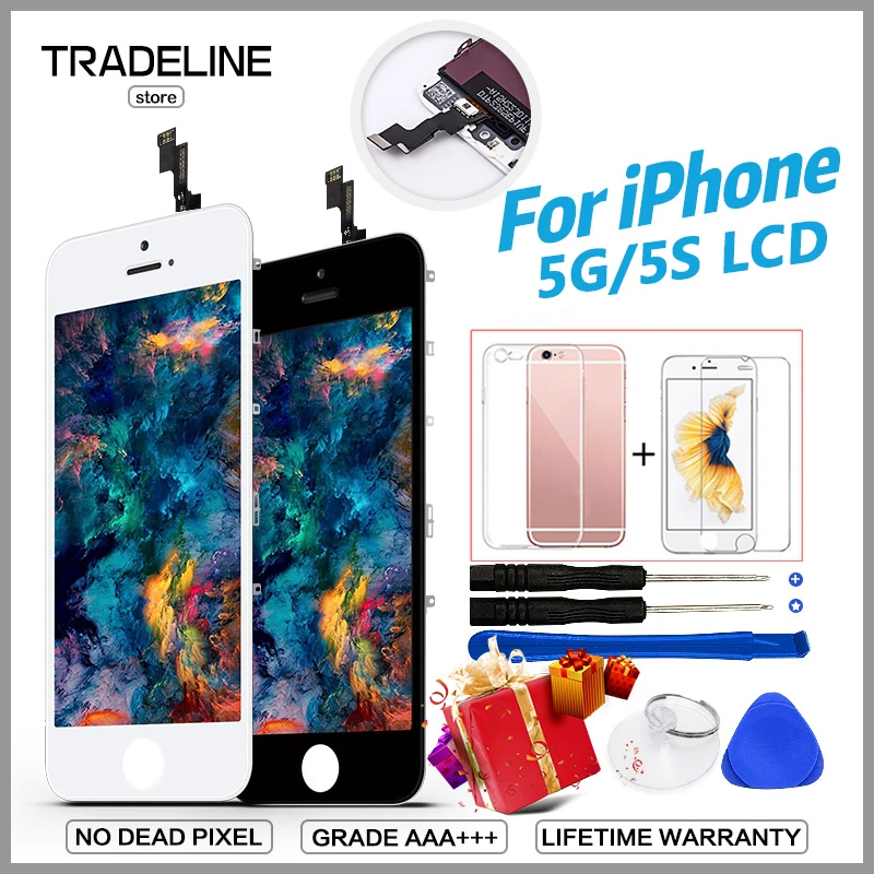

AAA LCD For iPhone 5 6 Screen With Touch Screen Digitizer Assembly Replacement Pantalla For iPhone 6s 7 Display No Dead Pixel