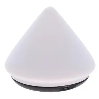 

Silicone Pyramid Shape Desk Mount Light RGB LED Car Caring Night Light