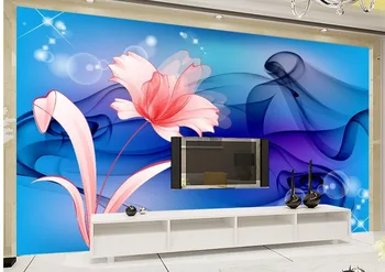 

custom photo wallpaper Modern minimalist smoke Flowers painting wallpaper Home Decoration white wallpaper