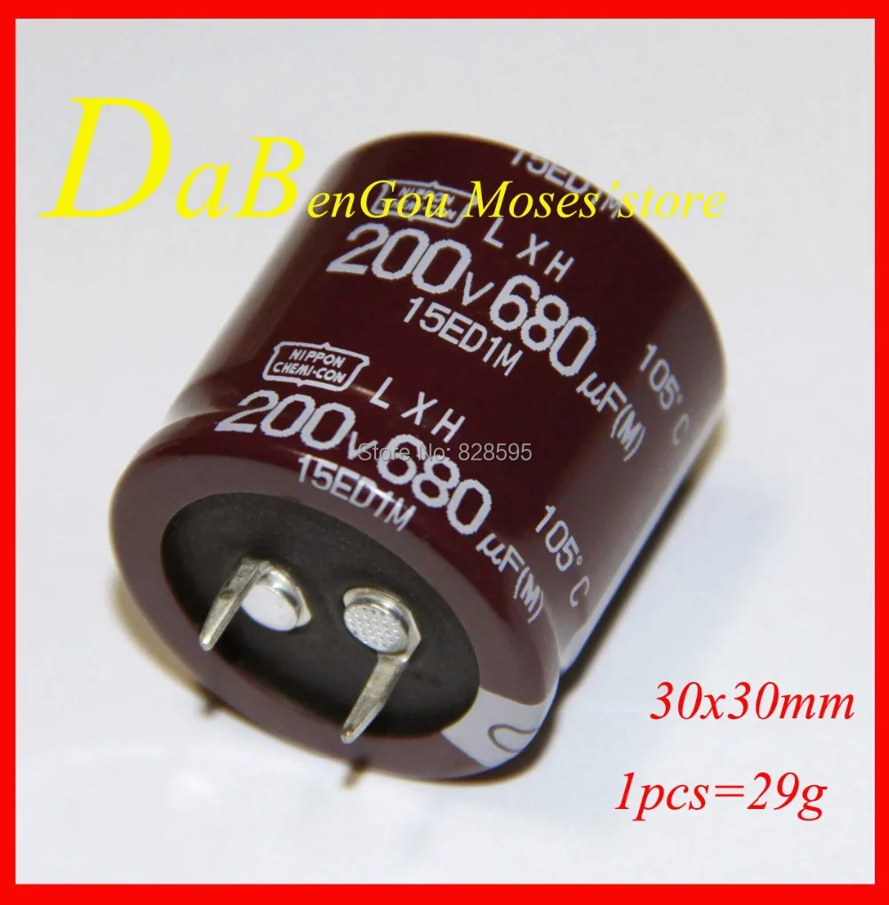

200v 680uf 100% Original NI-PPON CHEMI-CON NCC nichi-con Pana-sonic Electrolytic Capacitor Radial 30x30mm 35x25mm
