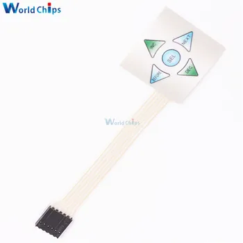 

1x5 Matrix Array 5Key Membrane Switch Keypad Keyboard 1*5 Keys Control Panel for Aduino