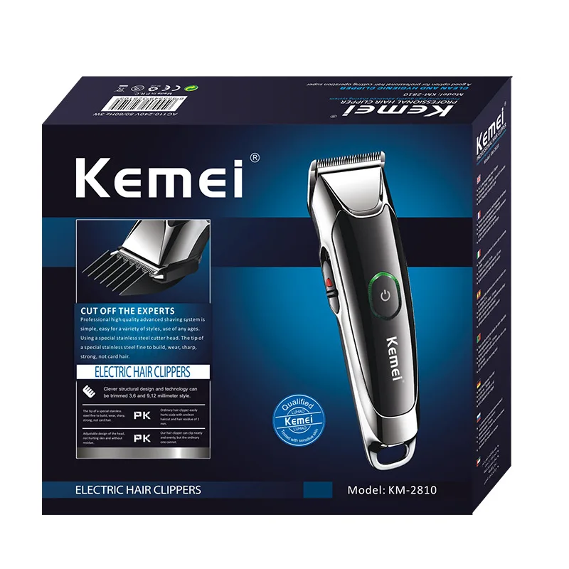 KEMEI профессиональная машинка для стрижки волос Мужская машинка для стрижки волос ультра-Тихая обработка всего тела машинка для стрижки волос нажимные электрические ножницы