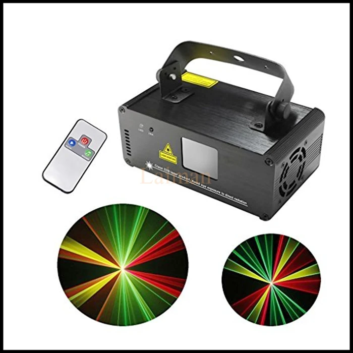 

New DM-RGY200 IR Remote 8 CH DMX 512 Mini 200mW RGY Laser Stage Lighting Scanner DJ Party Show Projector Equipment Light