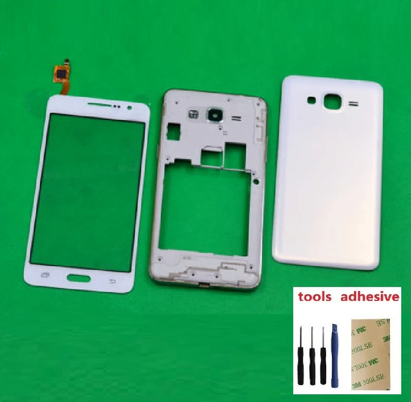 Продажа Для samsung Galaxy Grand Prime SM G531H G531H DS Корпус Передняя рамка Шасси + крышка батареи + сенсорный экран дигитайзер сенсор + комплекты