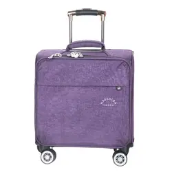16 дюймов водостойкие Оксфорд чемодан на колесиках бизнес Дело Тележки для мужчин чемодан женщин путешествия чемодан сумка на колесиках