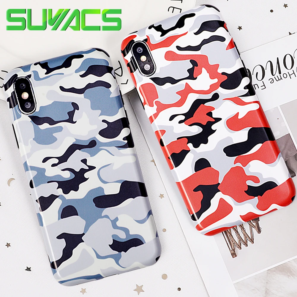 SUYACS Cool Color Soldier Camouflage IMD Soft Case For iPhone XS MAX XR