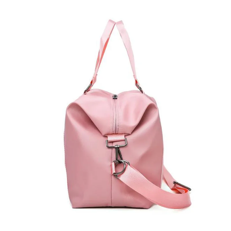 Sport Bag For Women Pink Men Gym Nylon Storage Bag Waterproof Travel Duffel Bag Shoulder Carry On Handbag For Fitness  Gym Sack