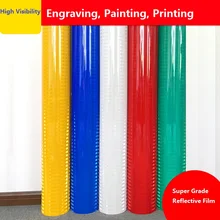 Призма высокопрочная Светоотражающая мембрана дорожные знаки отражатель Предупреждение ющая наклейка