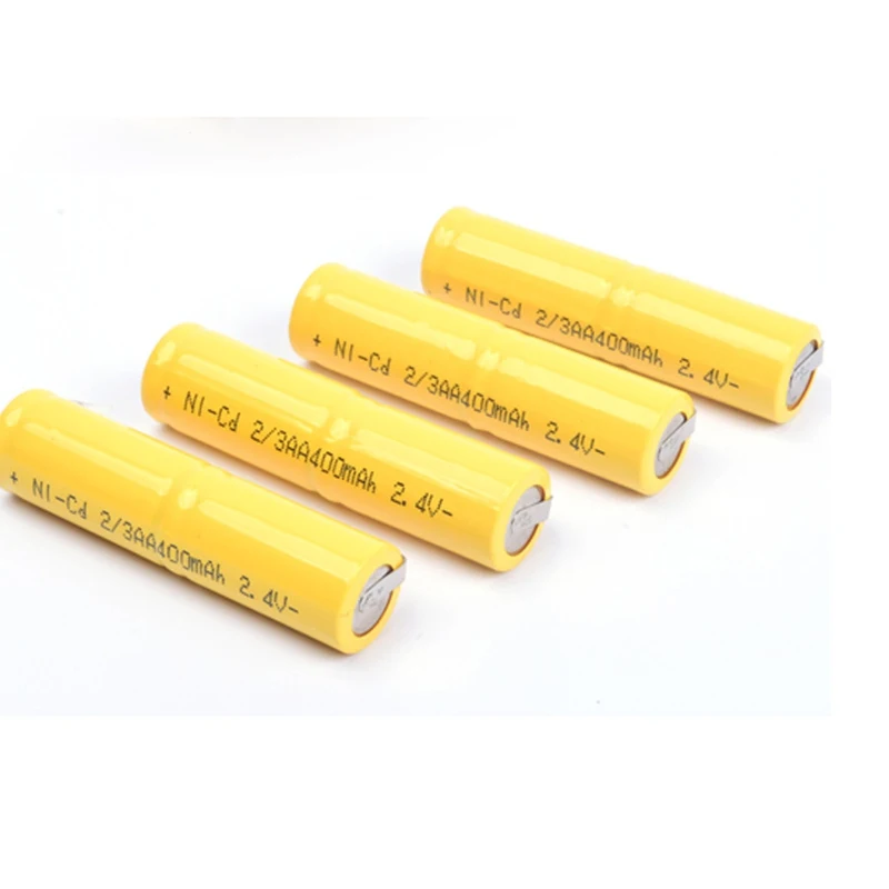 GTF 400MAH аккумуляторная батарея 2/3AA 2,4 V батарейный блок никель-кадмиевый аккумулятор для RC Toy shaver светодиодный светильник