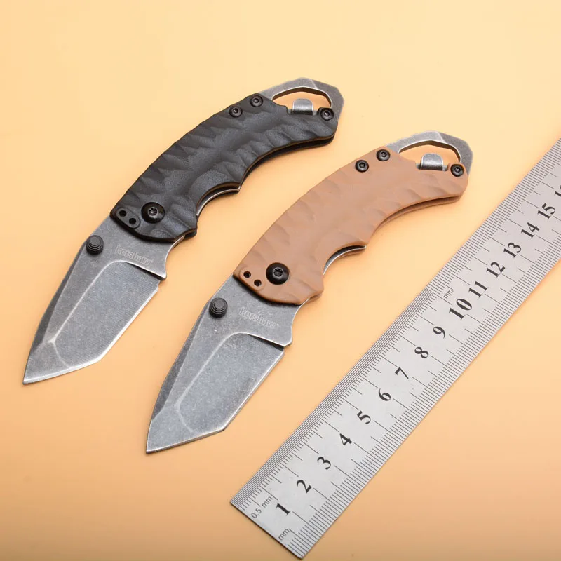

Kershaw 8750 Folding outdoor camping Knife 8cr13mov blade Aviation aluminum handle fiber grip hunting survival tactical EDC tool