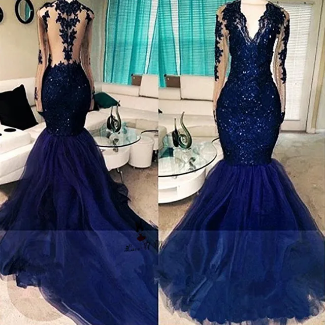 long sleeve prom dresses 2018