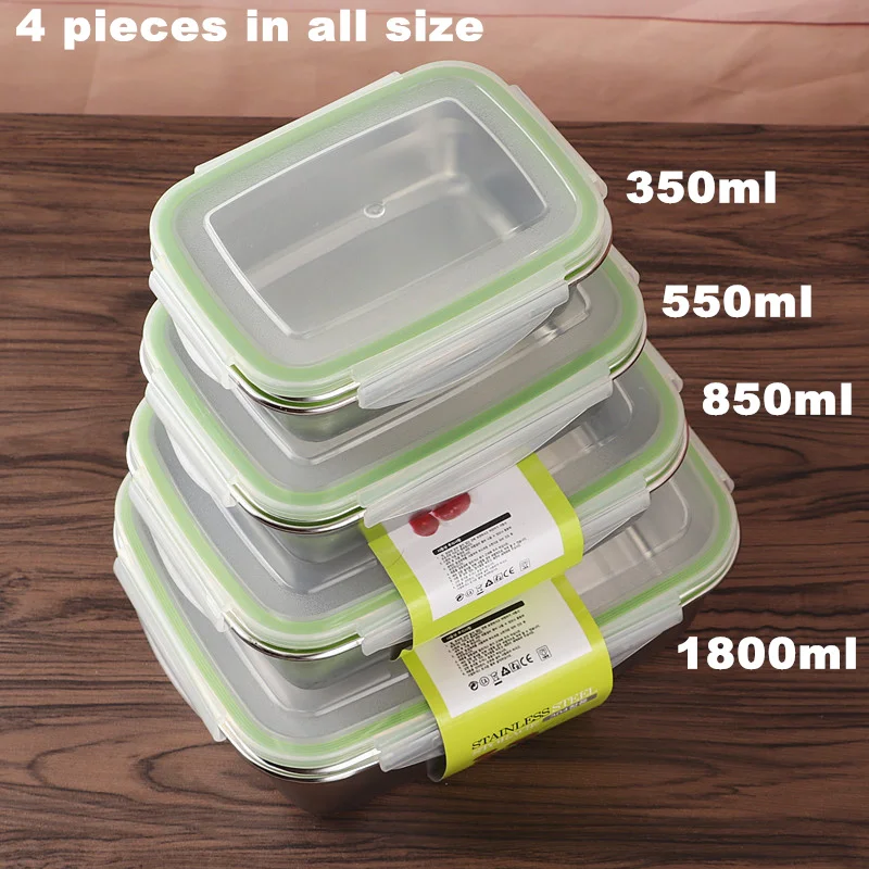 Goldbaking контейнеры для обеда из нержавеющей стали для сохранения еды герметичный контейнер для хранения еды Bento Box