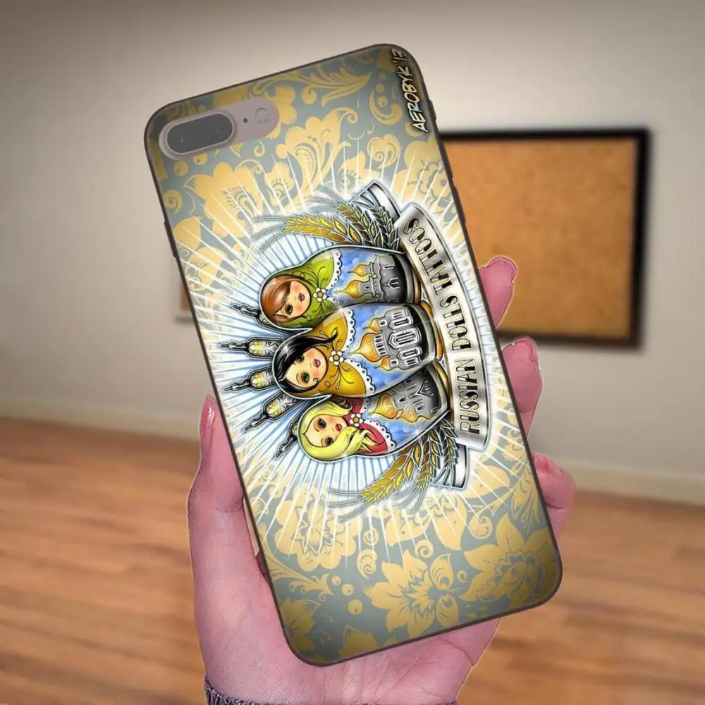 Мягкий чехол из ТПУ с милым рисунком русские куклы для Huawei Y3 Y5 II Y6 Y7 Y9 nova 2 Plus 2S 3i 4 4e