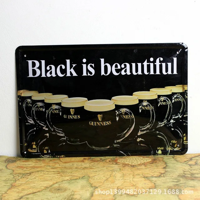 hd vintage metal signs black is beautiful tin signs home decor house office restaurant