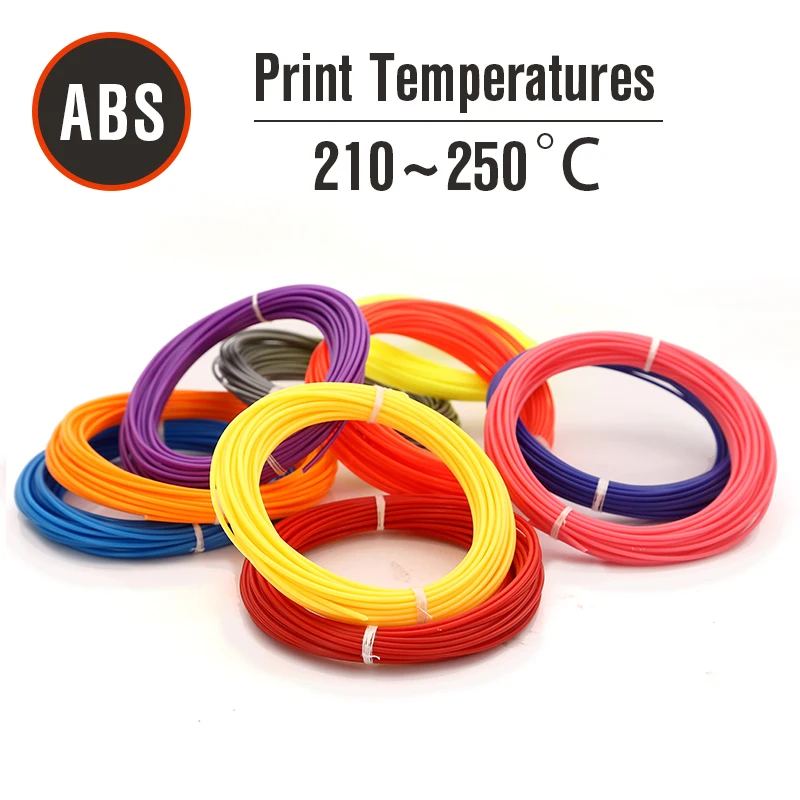 

1.75 MM Filament ABS 3D Pen printing plastic material 3 d printed pen abs filament threads 50 M 100 M 200 M multiple colors