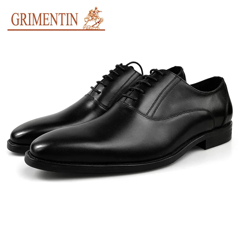 Grimentin Brand Mens Business Shoes Genuine Leather Men Dress Shoes