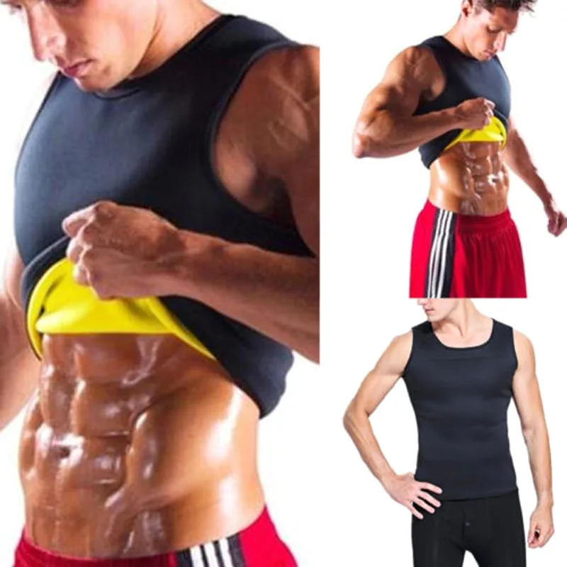 Men Running Vests Weight Loss Cincher Belt Mens Body Shaper Vest Trimmer Tummy Shirt Hot Girdle