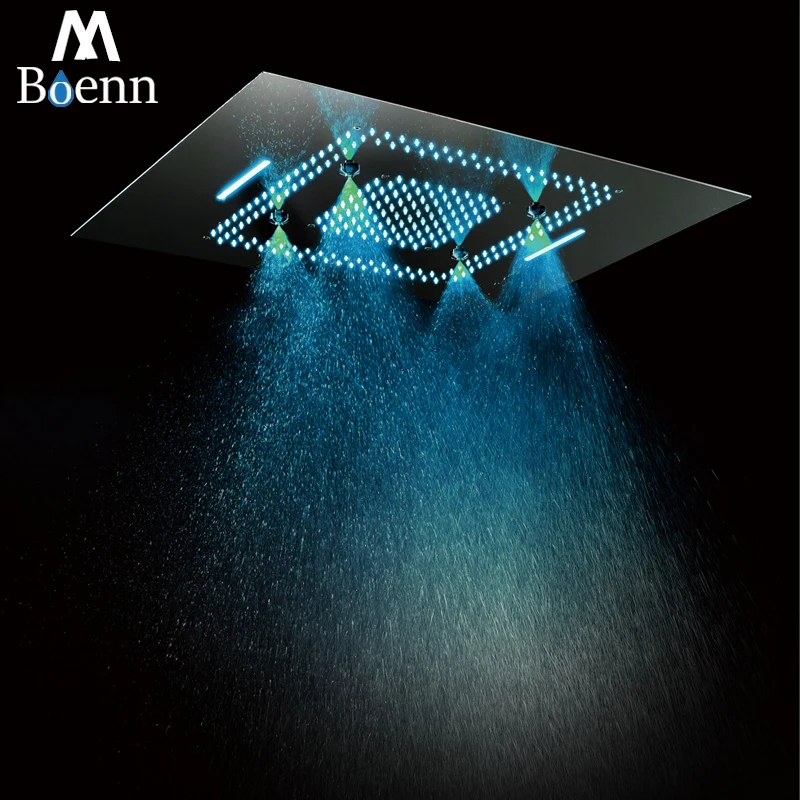 Luxury Concealed Ceiling Electric LED Shower Heads Rainfall Showerhead 600x800mm Waterfall,Misty Phone Control Colorful Showers Luxury Concealed Ceiling Electric LED Shower Heads Rainfall Showerhead 600x800mm Waterfall,Misty Phone Control Colorful Showers
