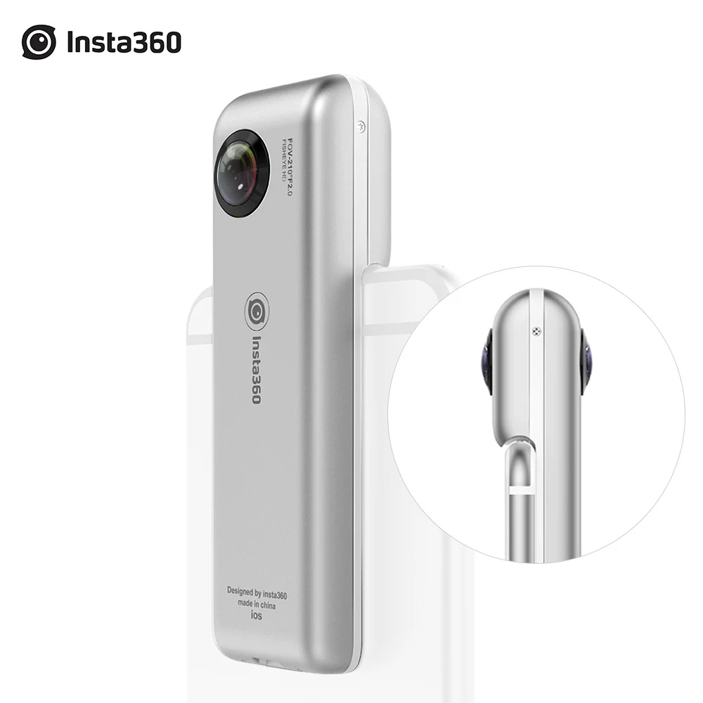 

Insta360 Nano 360 Panorama Camera 3K HD 210 Degree Dual Wide Angle Fisheye Lens VR Camera 360 Camera for iPhone 7 7+ 6 6s 6+