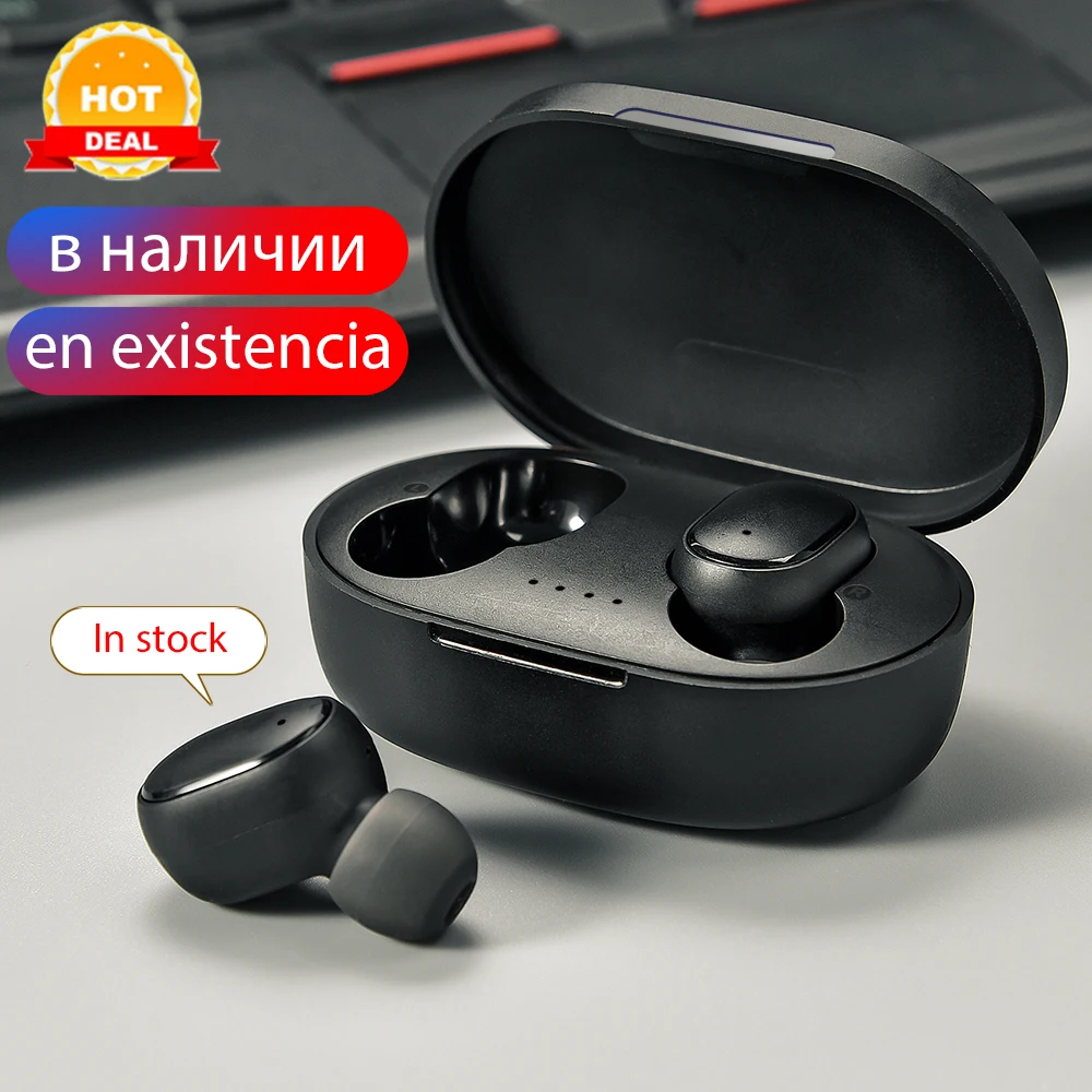 En Ligne TWS casque d écoute Bluetooth sans fil PK rouge mi Airdots Bluetooth 5.0 écouteurs écouteurs stéréo écouteurs avec mi c PK mi casque TWS