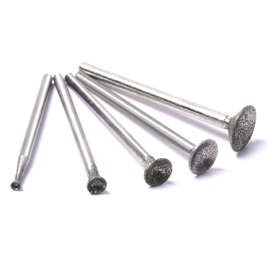 1Pcs M2 to M10 Diamond Mounted Point Burr Grinding Head 2.35mm Shank