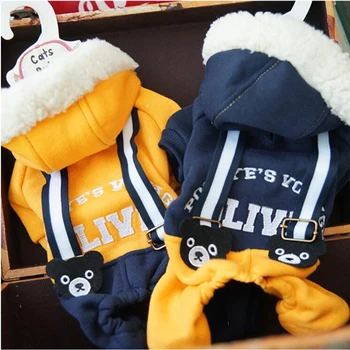 

Bear Style Jumpsuit Apparel Pet Fashion Puppy Pet Cotton Clothes Clothing For Pet Small Large Dog Coats Jackets for chihuahua