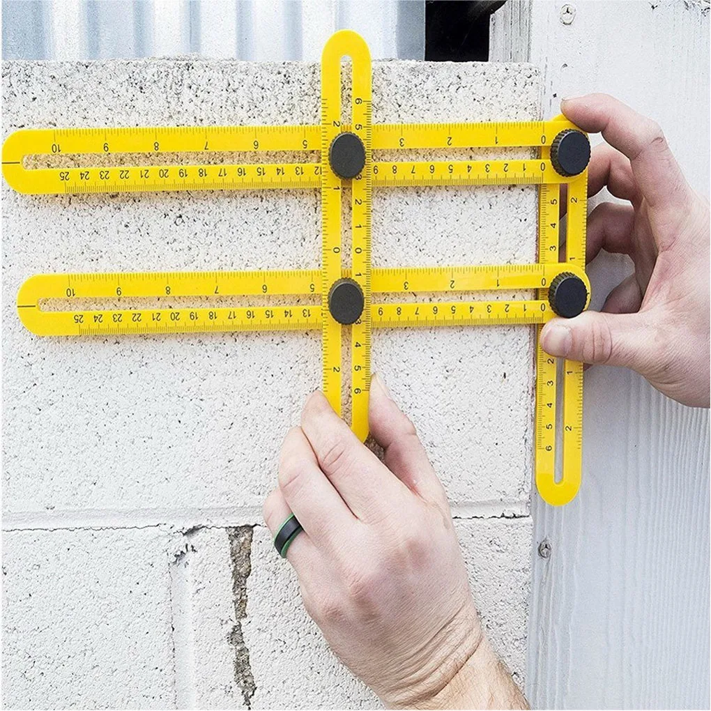 Four Sided Ruler Angleizer Template font b Measuring b font font b Instrument b font Gauging