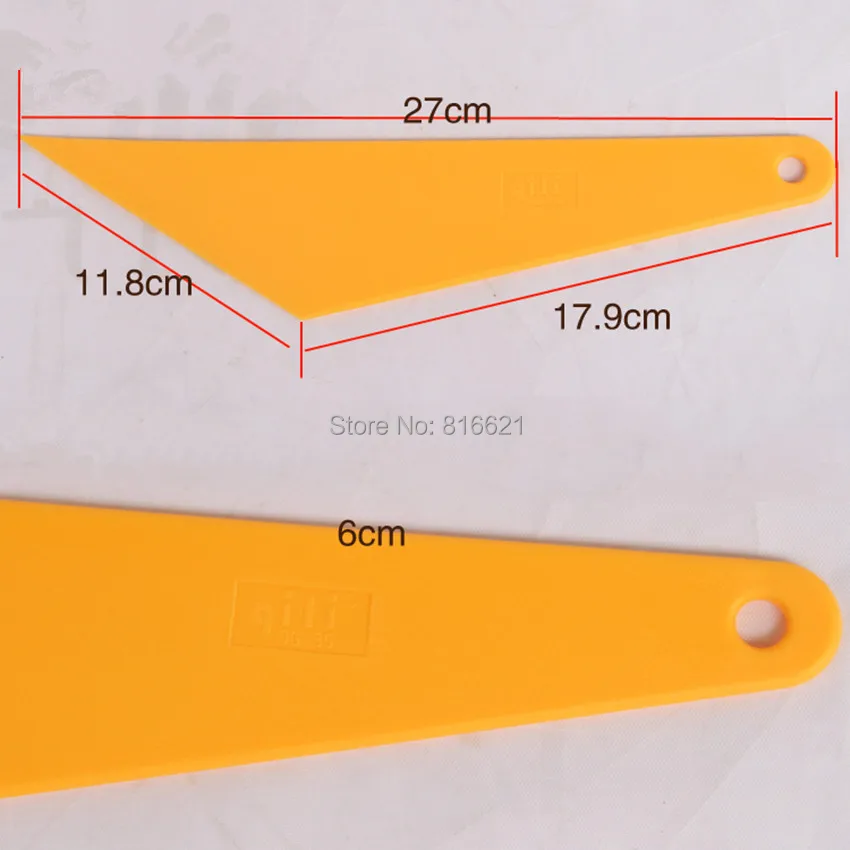 Qili QG-35 Car vinyl Film Sticker Wrapping Tool Pointed End Squeegee Scraper Tools High Temperature Resistant Pom 2