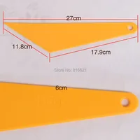 Qili QG-35 Car vinyl Film Sticker Wrapping Tool Pointed End Squeegee Scraper Tools High Temperature Resistant Pom 2