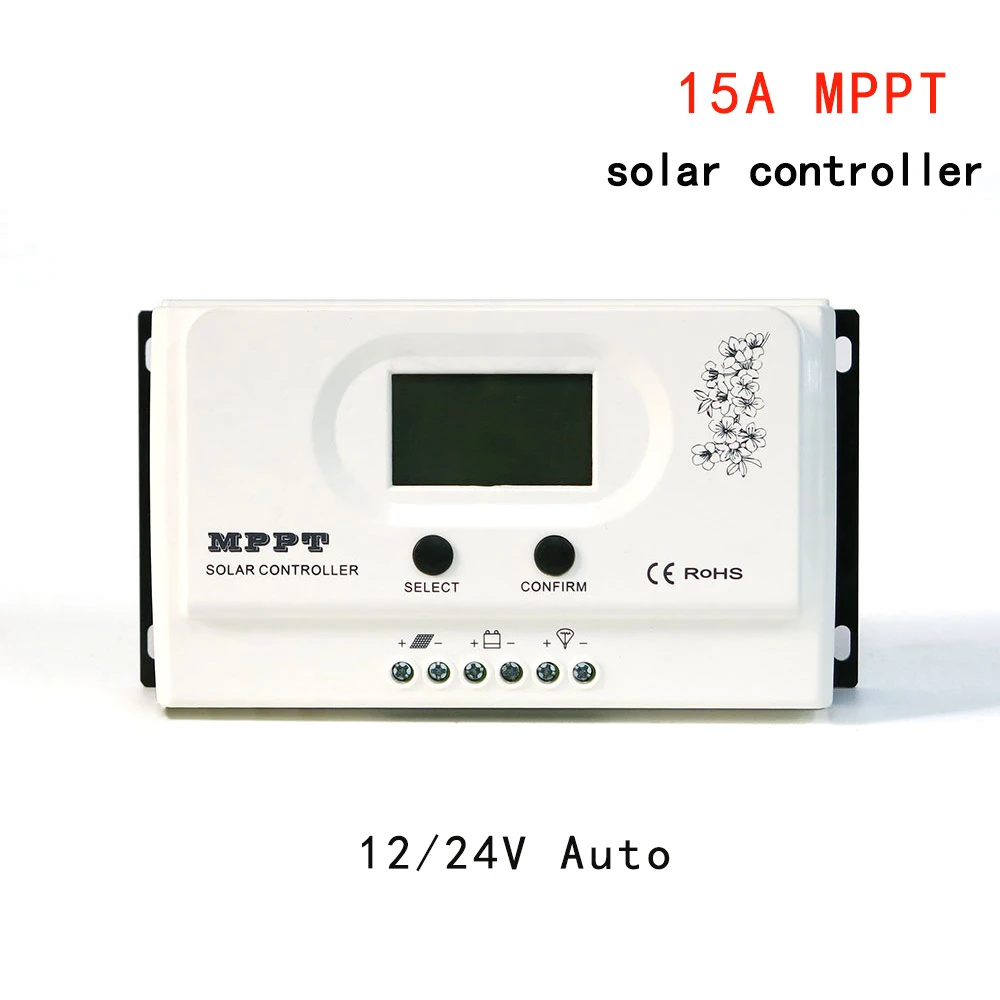 MAYLAR 15A MPPT Solar Panel Charge Controller Charging 12V 24V Auto for Max.100VDC Input off Grid PV Power System with USB 5V3A MAYLAR 15A MPPT Solar Panel Charge Controller Charging 12V 24V Auto for Max.100VDC Input off Grid PV Power System with USB 5V3A