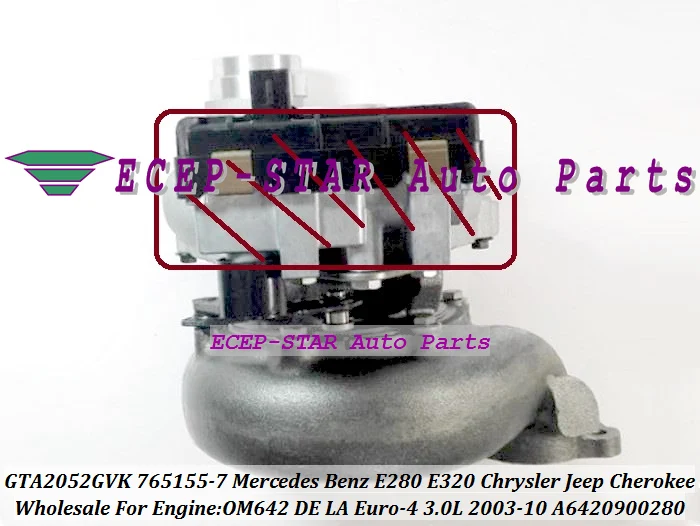 GTA2052GVK 765155 765155-5007S 743507-0009 A6420900280 for Mercedes Benz E280 for Chrysler For JEEP Cherokee OM642 3.0L Turbo (3)