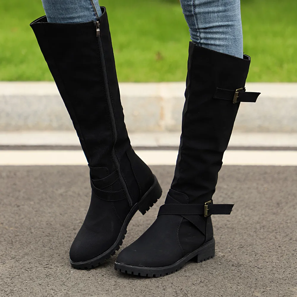 ladies fashion biker boots