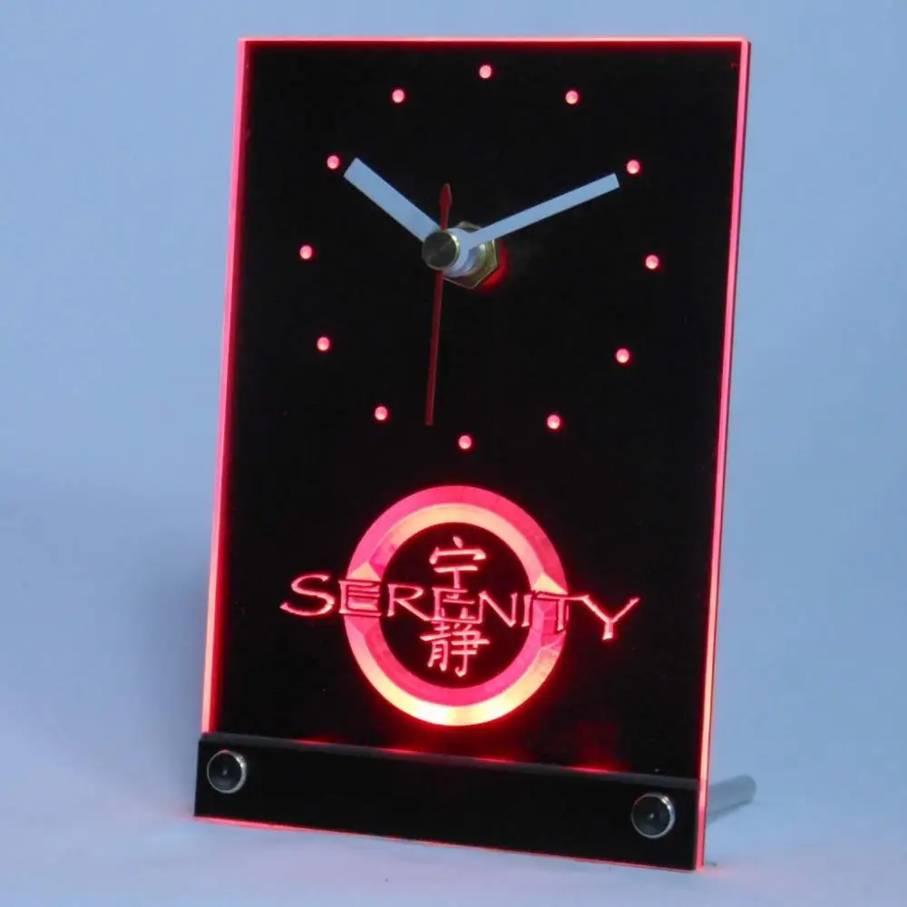 

tnc0229 Firefly Serenity Table Desk 3D LED Clock