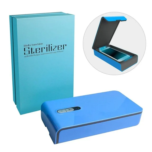 

2019 NEW UV Light Muilti Functional Sterilizer with Aromatherapy Diffuser Sanitizer Cleaner Portable for Smartphone Smartwatch