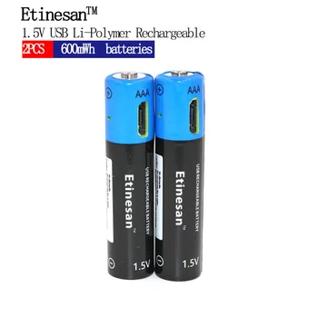 

2pcs Etinesan 1.5v aaa lithium rechargeable cordless phone batteries Compatible HHR-55AAABU,HHR-65AAABU,HHR-4DPA/2B,HHR-75AAABU