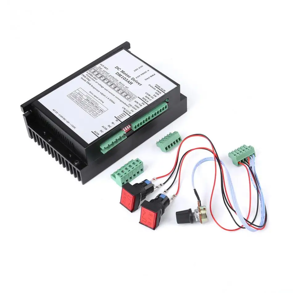 

AC20-110V 2000W Brushed DC Motor Speed Controller Regulator Board PLC Governor