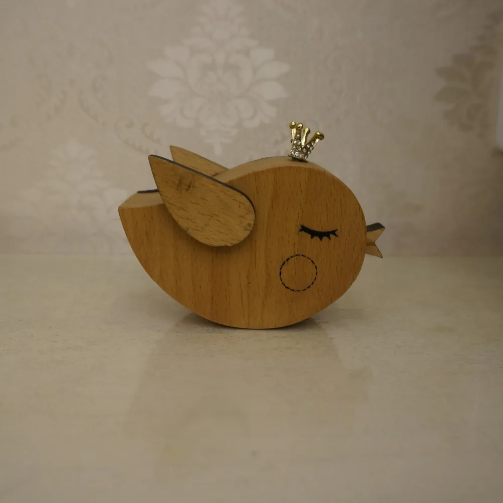 cartoon animal design wooden music box cute giftmusic box cutemusic