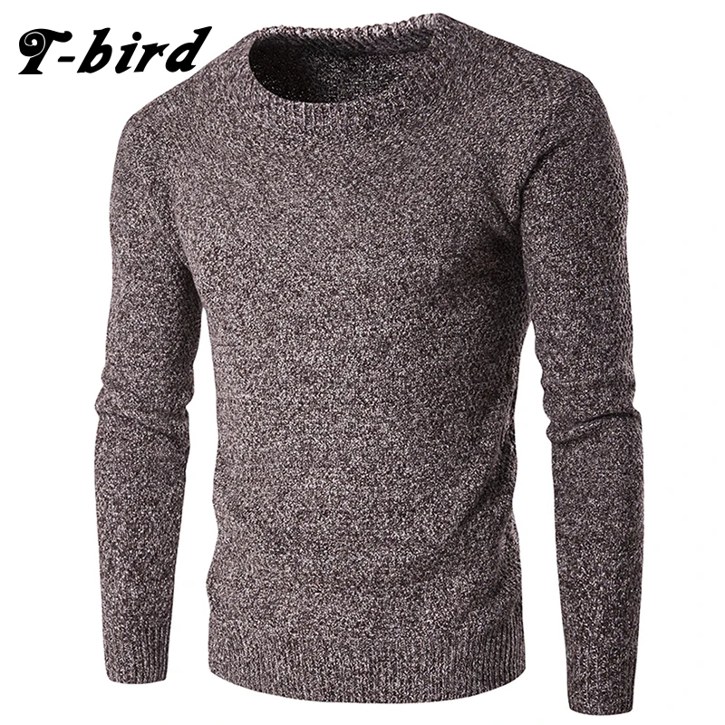 

T-bird Fashion 2017 New Brand Men Sweaters Pullovers Knitting Warm Designer Men's Slim Fit Casual Knitted Man Knitwear Tops XXL