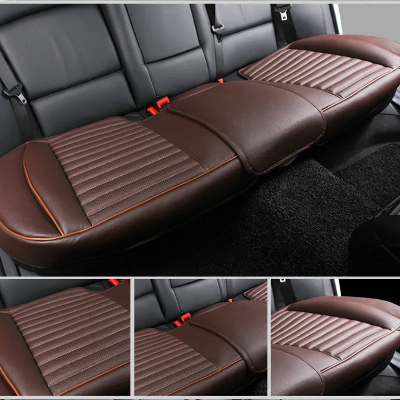 Leather Car Seat Cover Anti-slip 3D Universal Cushion Fit Most Auto Interior Decoration Accessories