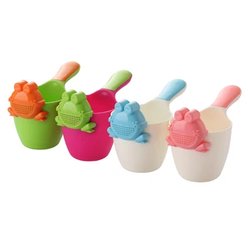 

Cute Cartoon Baby Bath Toddle Shampoo Cup Children Bathing Bailer Baby Shower Spoons Child Washing Hair Cup Kids Bath Tool