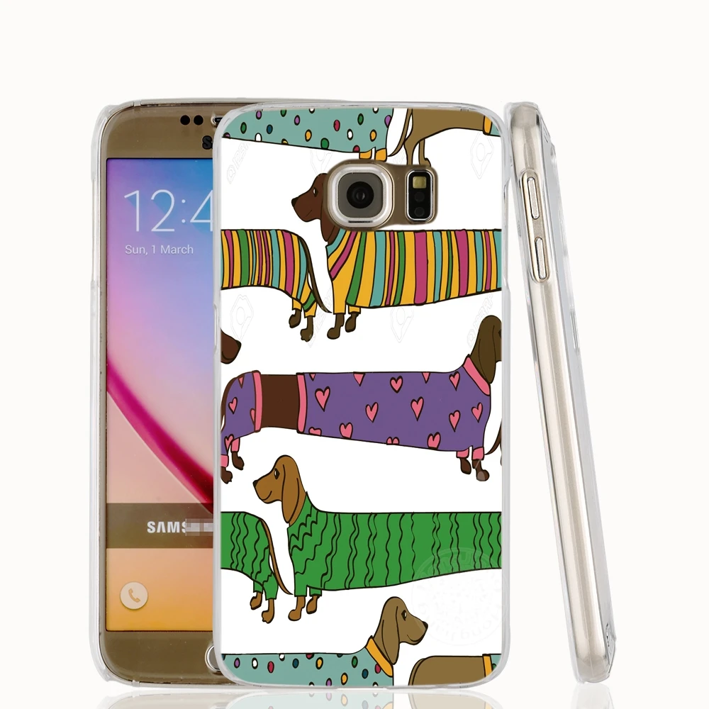 HAMEINUO Такса doxie Цветок Собака Щенок сотовый телефон чехол для Samsung Galaxy A3 A310 A5 A510 A7 A8