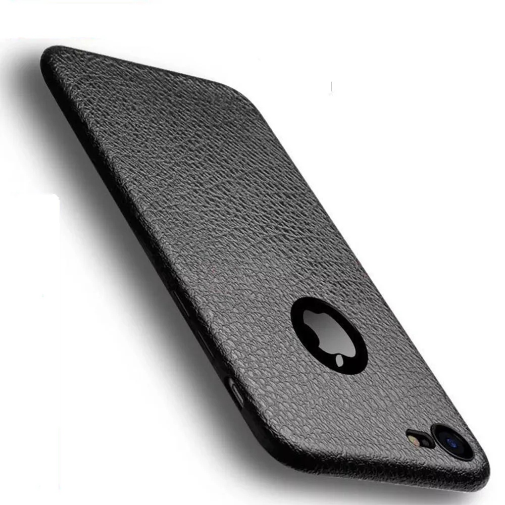 

Luxury Leather case For Apple iPhone 6s case iphone 7 cover Soft silicon Fashion for man back cover for iphone 6 7 8 plus Cell