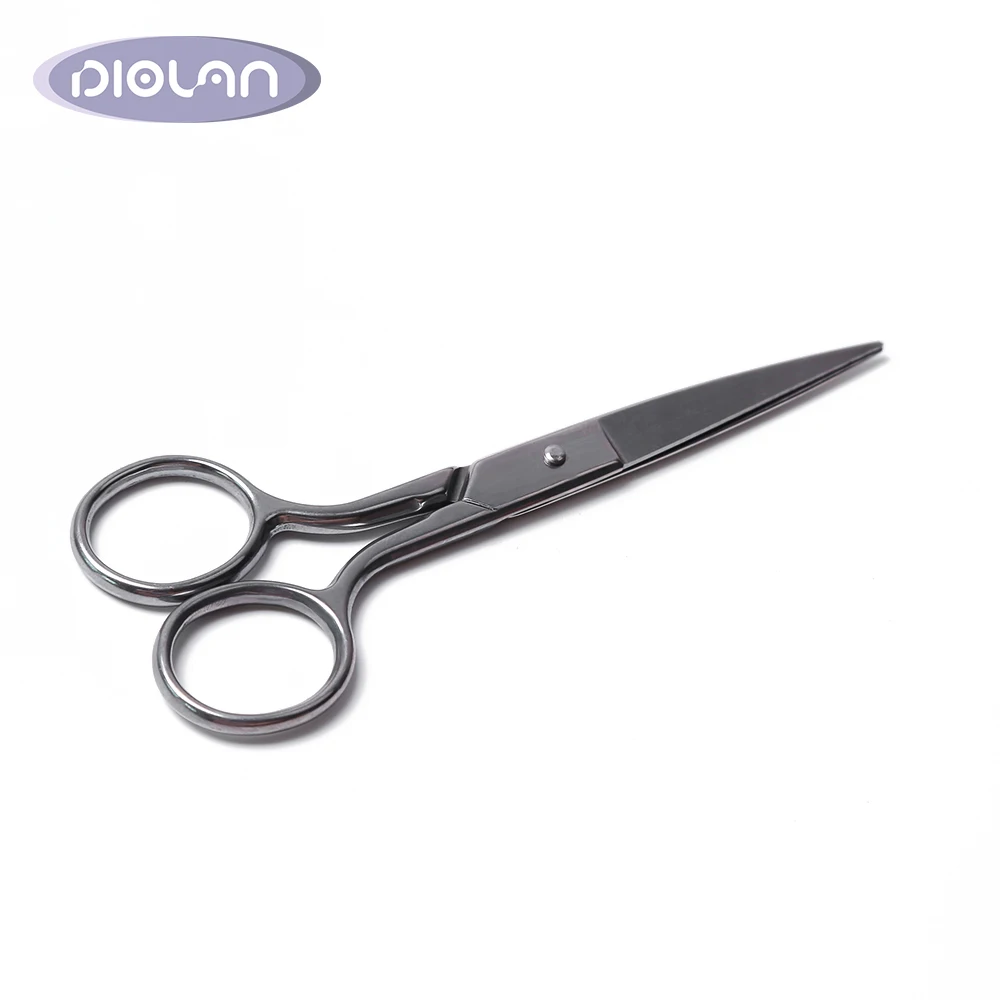 

DIOLAN Stainless Steel Nose Hair Scissors Beard Eyebrow Facial Hairs False Eyelashes Trimmer Scissors Sharp JD023