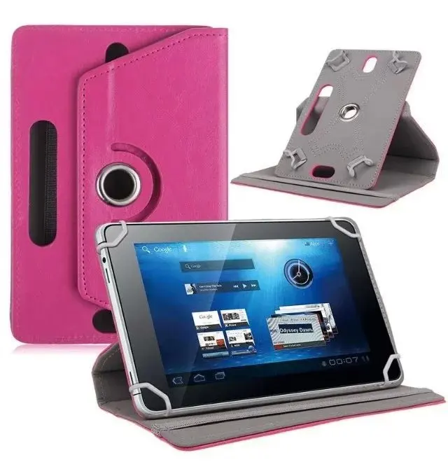 Для sony Xperia Tablet Z SGP311 SGP312 SGP321 10,1 дюймов 360 градусов вращающийся Универсальный чехол для планшета из искусственной кожи - Цвет: Rose