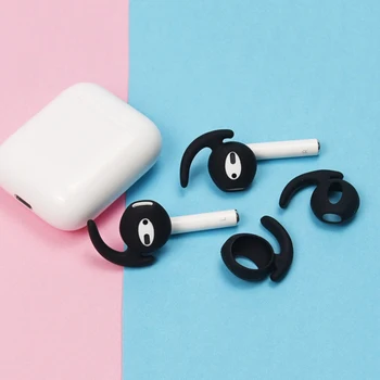

1Pairs Bluetooth wireless Earphone Case Cover Silicone Antislip Ear Hook Earbuds tips Caps for iPhone headphone